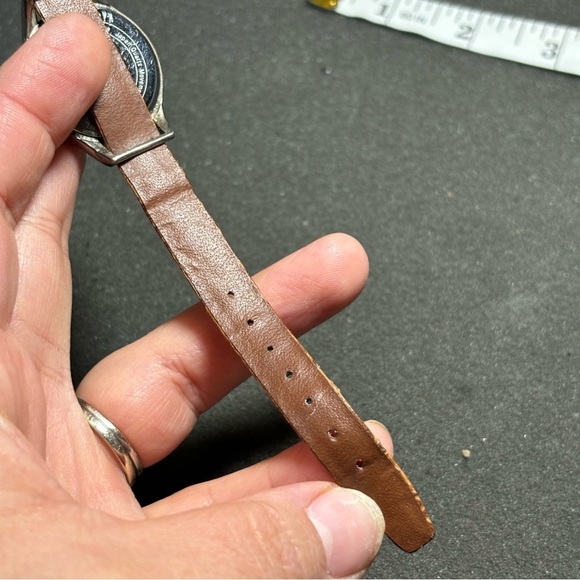 Ladies Ecclissi Sterling Siver 23183 MOP Dial Quartz Watch w/ Leather Strap - Picture 5 of 7